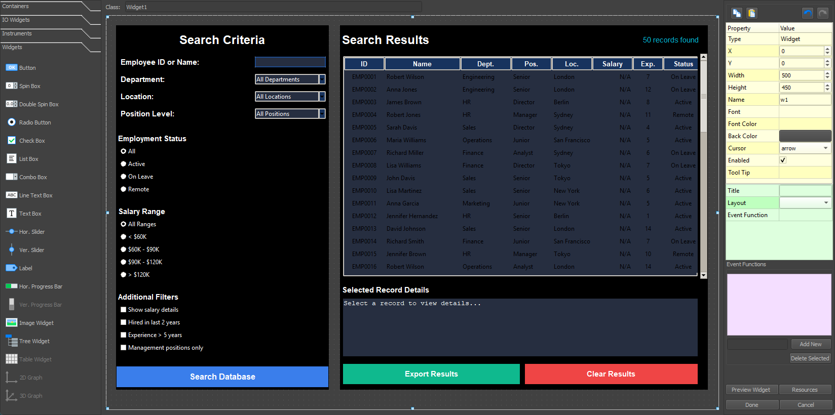 Tkinter GUI Example